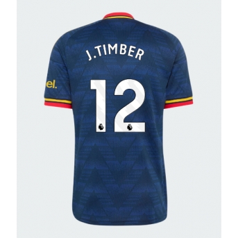 Arsenal Jurrien Timber #12 Maglia Gara Trasferta Repliche 2026-27 Maniche Corte